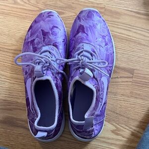 Nike Women's Purple Floral Sneakers